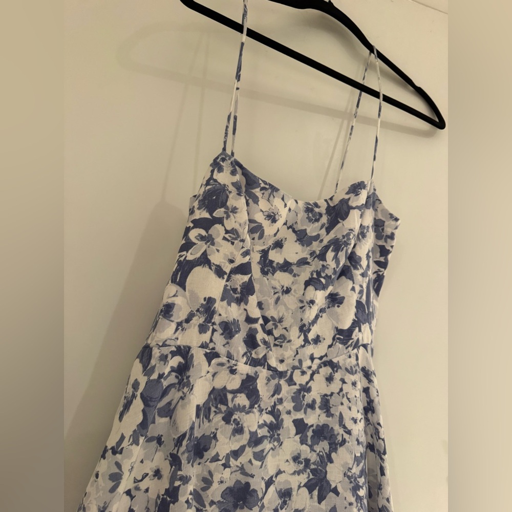 Reformation Monette Linen Midi Dress | Size 10 - Picture 4 of 7